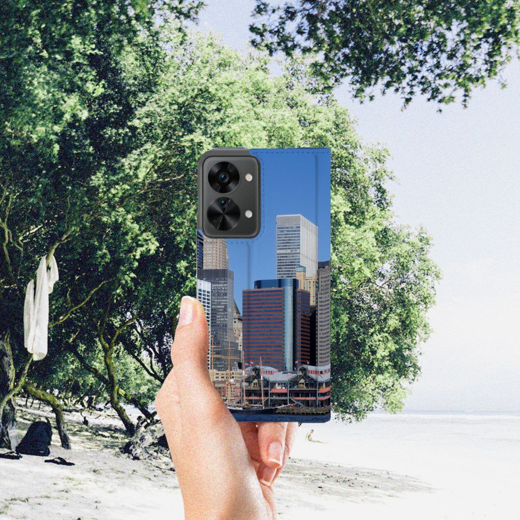 OnePlus Nord 2T Book Cover Vrijheidsbeeld - B2C Telecom