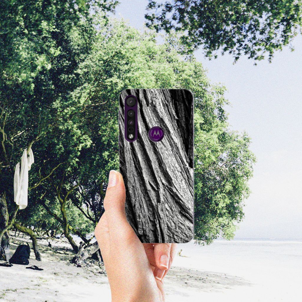 Bumper Hoesje Motorola One Macro Boomschors Grijs B2C Telecom