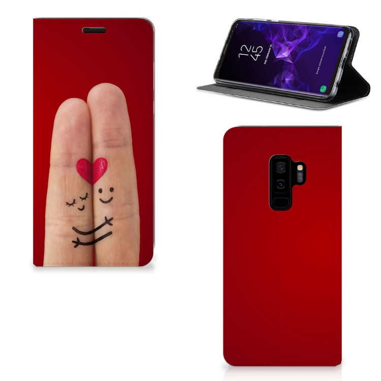 Samsung Galaxy S9 Plus Hippe Standcase Liefde - Origineel Romantisch Cadeau