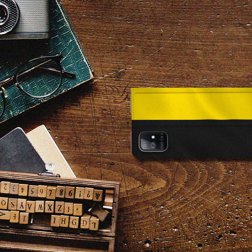 Samsung Galaxy M51 Standcase Belgische Vlag - B2C Telecom