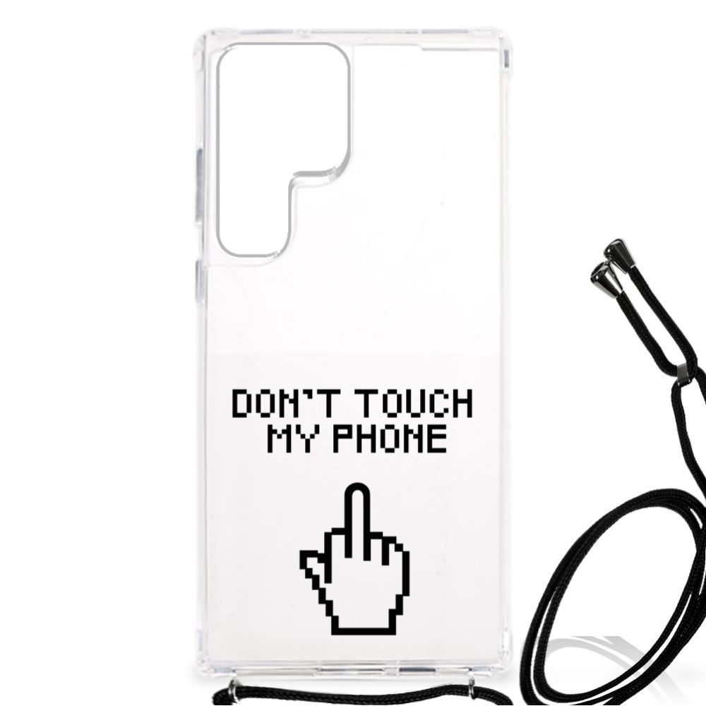 Samsung Galaxy S23 Ultra Anti Shock Case Finger Don't Touch My Phone B2C Telecom