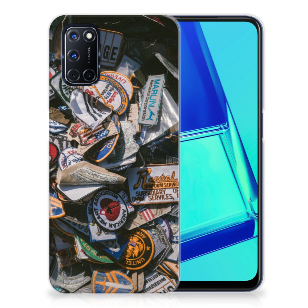OPPO A52 | A72 Siliconen Hoesje met foto Badges