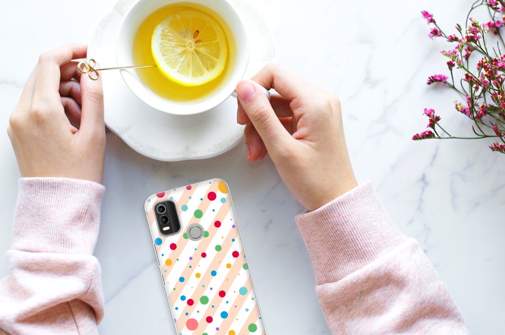Nokia C21 Plus TPU bumper Dots B2C Telecom