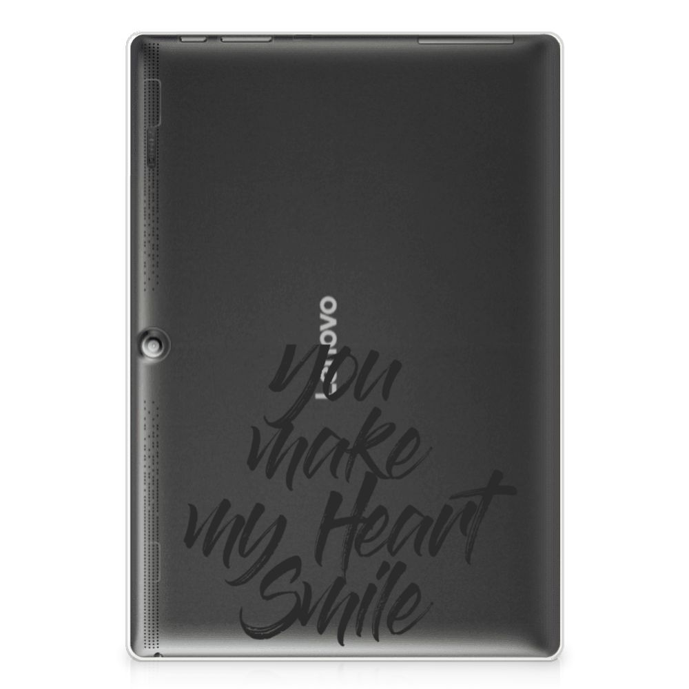 Lenovo Tab 10 | Tab 2 A10-30 Back cover met naam Heart Smile