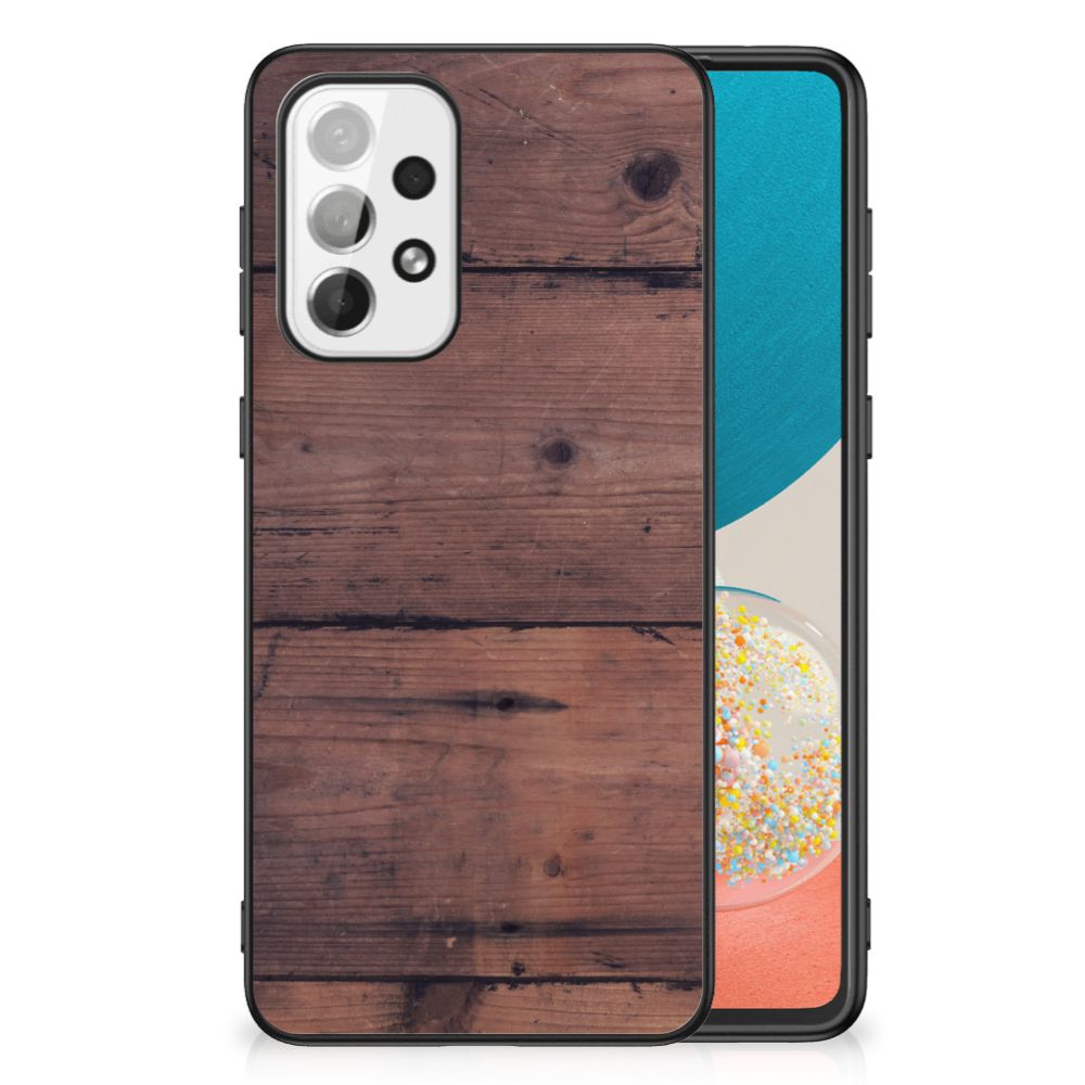 Samsung Galaxy A73 Houten Print Telefoonhoesje Old Wood
