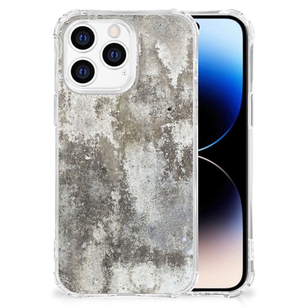 iPhone 14 Pro Anti-Shock Hoesje Beton Print B2C Telecom