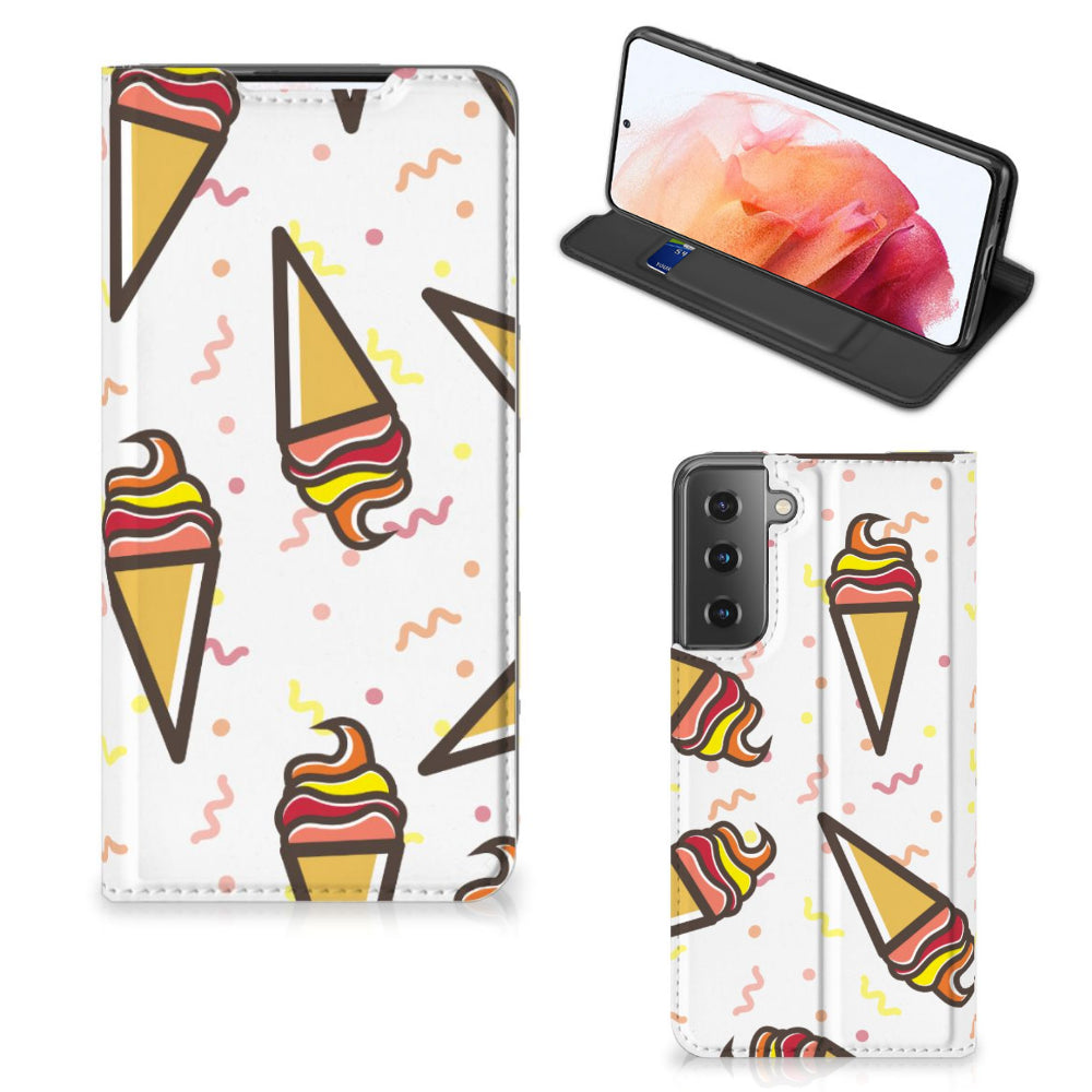 Samsung Galaxy S21 Flip Style Cover Icecream