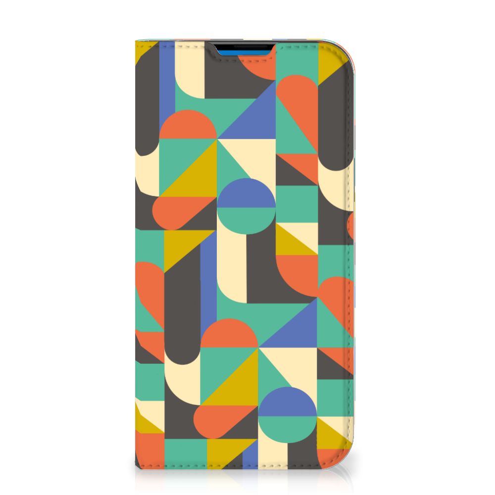 iPhone 14 Pro Max Hoesje met Magneet Funky Retro - B2C Telecom