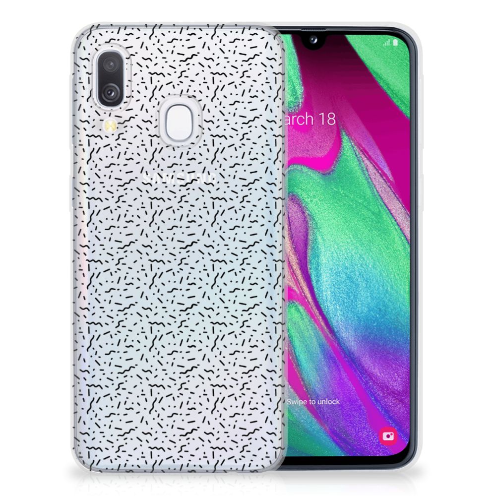Samsung Galaxy A40 TPU bumper Stripes Dots