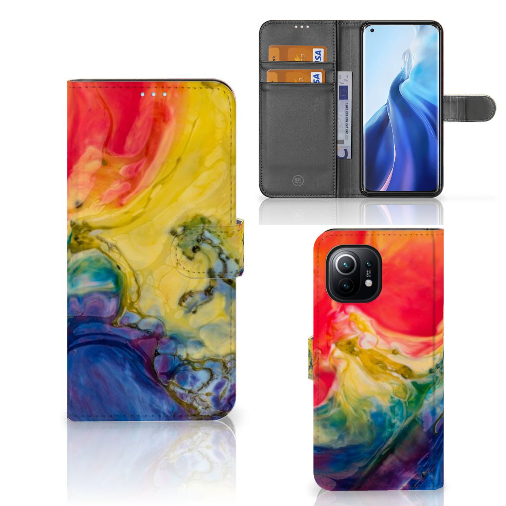 Hoesje Xiaomi Mi 11 Watercolor Dark