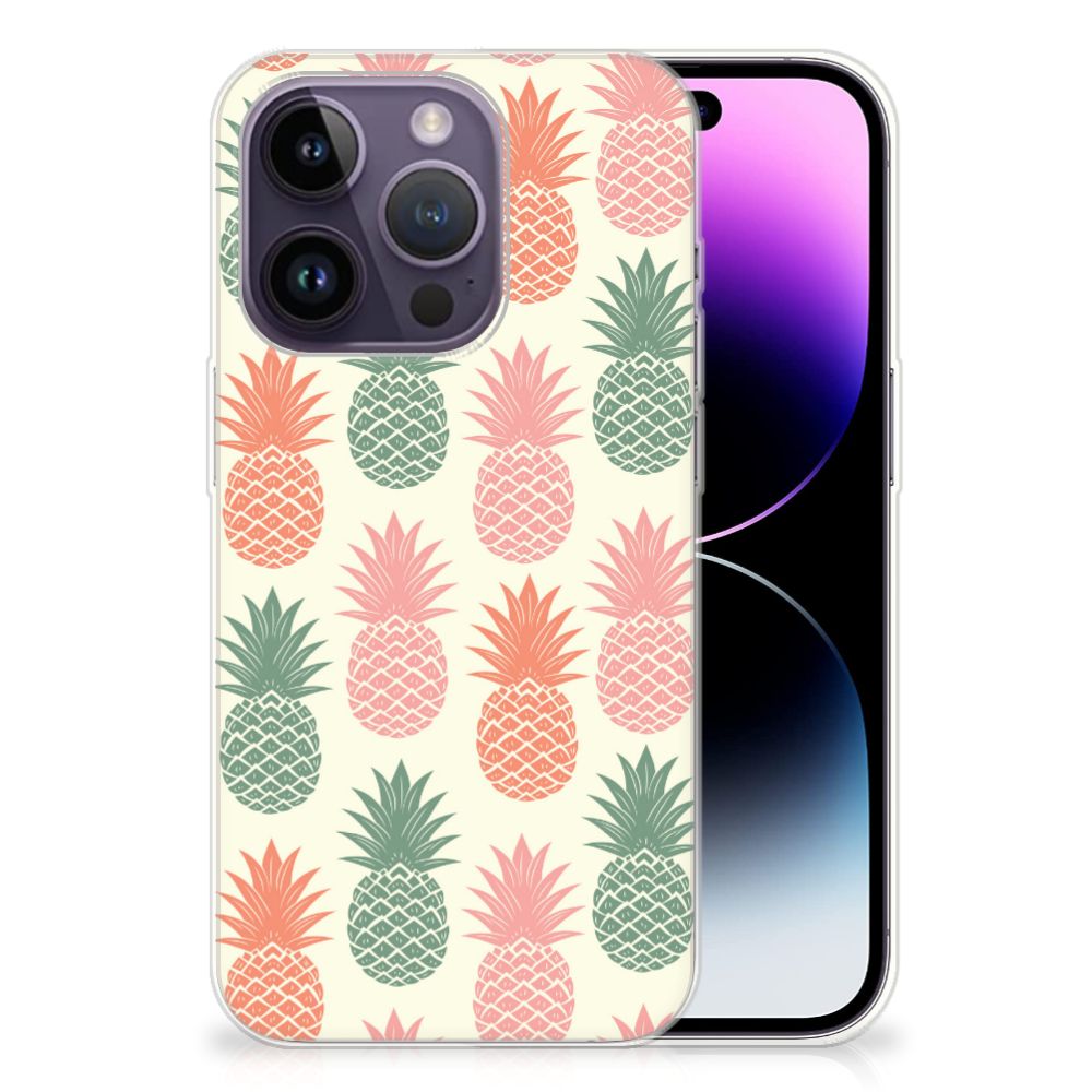 Apple iPhone 14 Pro Siliconen Case Ananas B2C Telecom