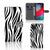 Apple iPhone 11 Pro Max Telefoonhoesje met Pasjes Zebra