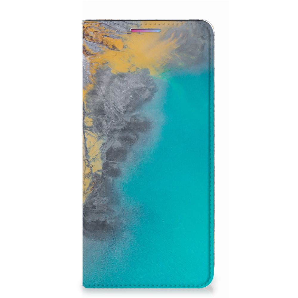Motorola Moto G60s Standcase Marble Blue Gold - B2C Telecom
