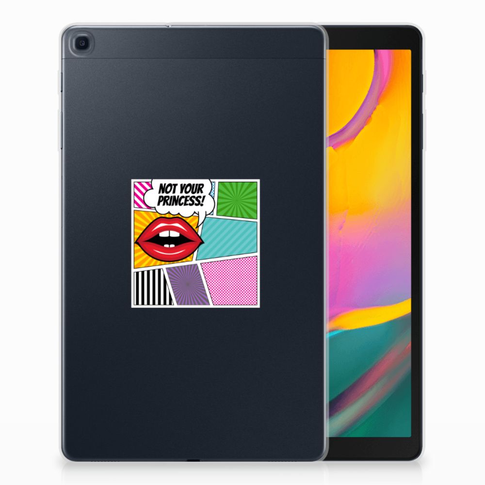 Samsung Galaxy Tab A 10.1 (2019) Leuke Siliconen Hoes Popart Princess