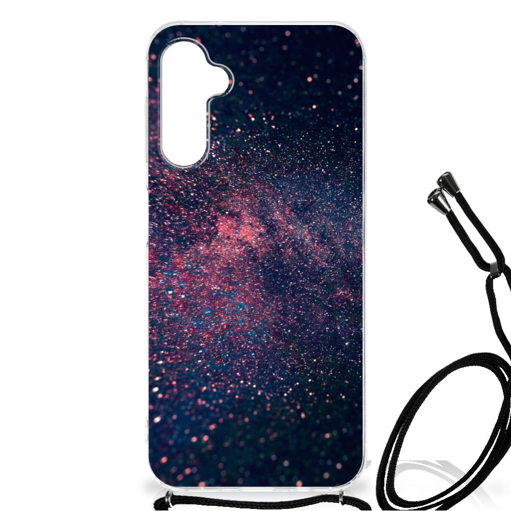 Samsung Galaxy A14 5G Shockproof Case Stars design with a vibrant cosmic pattern.
