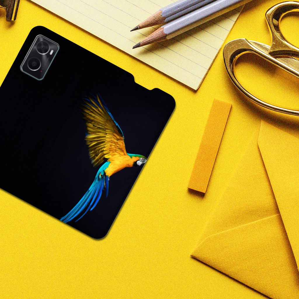 OPPO A96 | A76 Hoesje maken Papegaai - B2C Telecom