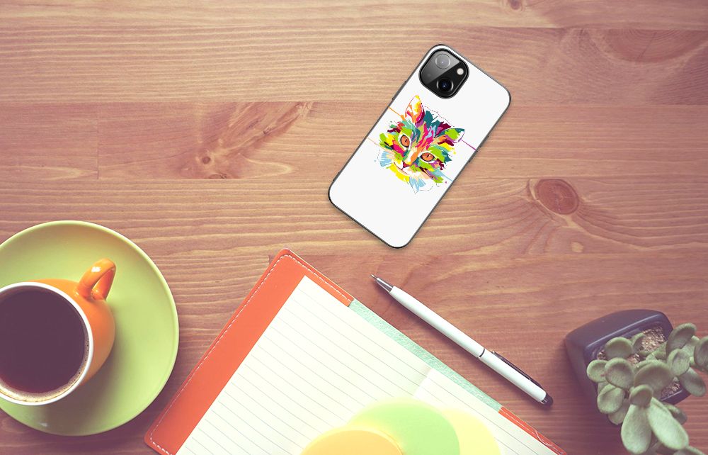 Apple iPhone 13/14 Hoesje Cat Color B2C Telecom