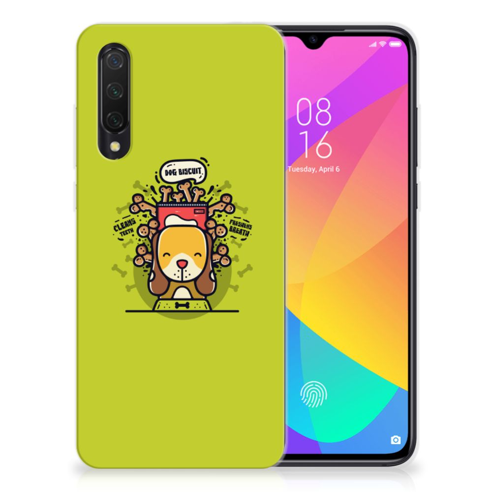 Xiaomi Mi 9 Lite Telefoonhoesje met Naam Doggy Biscuit B2C Telecom