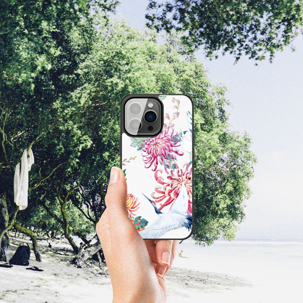 iPhone 13 Pro Dierenprint Telefoonhoesje Bird Flowers B2C Telecom