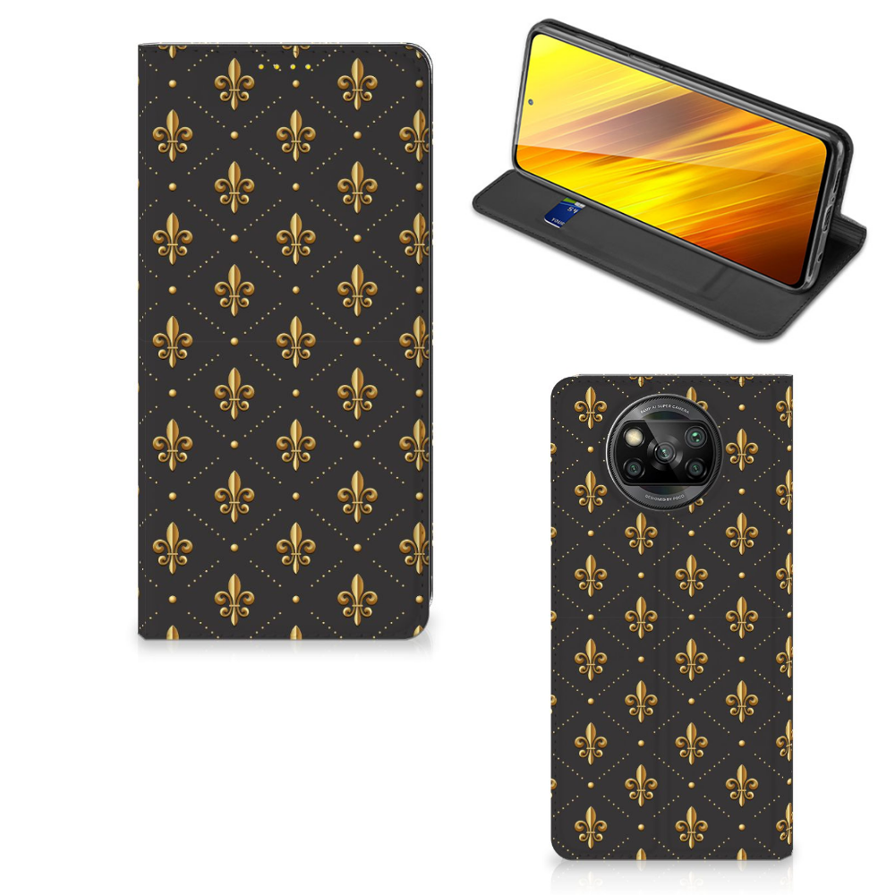 Xiaomi Poco X3 Pro | Poco X3 Hoesje met Magneet Franse Lelie - B2C Telecom