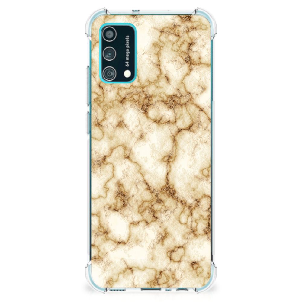 Samsung Galaxy M02s | A02s Anti-Shock Hoesje Marmer Goud B2C Telecom