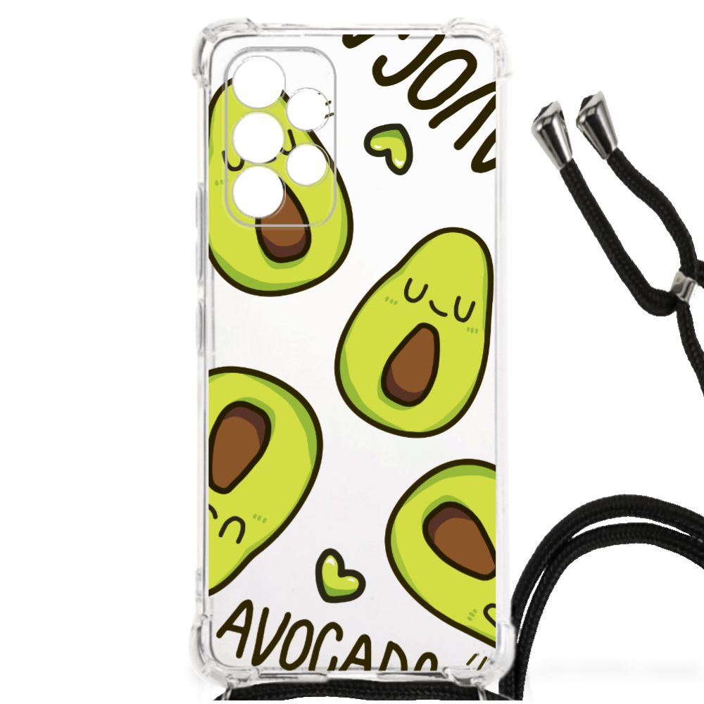 Samsung Galaxy A53 Stevig Bumper Hoesje Avocado Singing