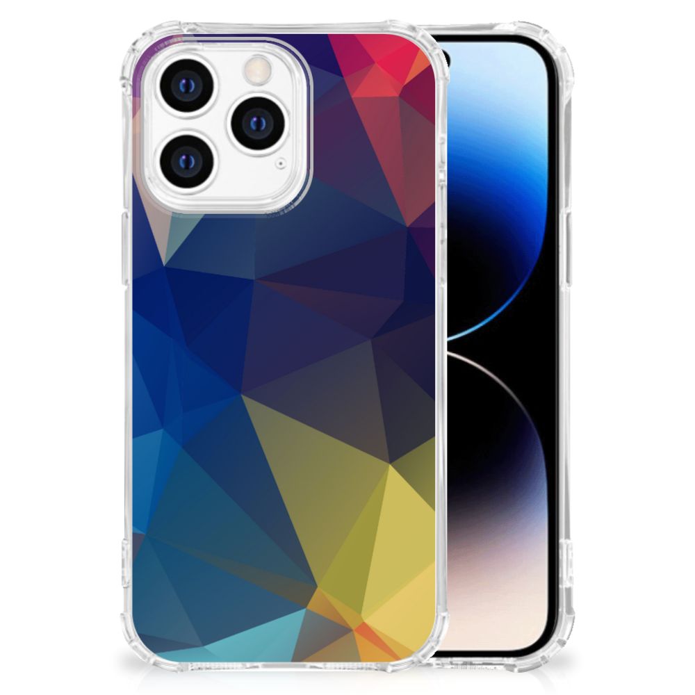 iPhone 14 Pro Shockproof Case Polygon Dark B2C Telecom