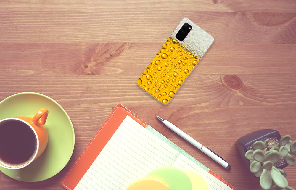 Samsung Galaxy S20 Siliconen Case Bier