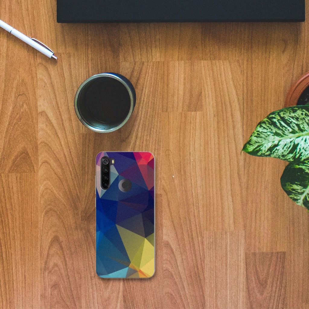 Xiaomi Redmi Note 8T TPU Hoesje Polygon Dark B2C Telecom