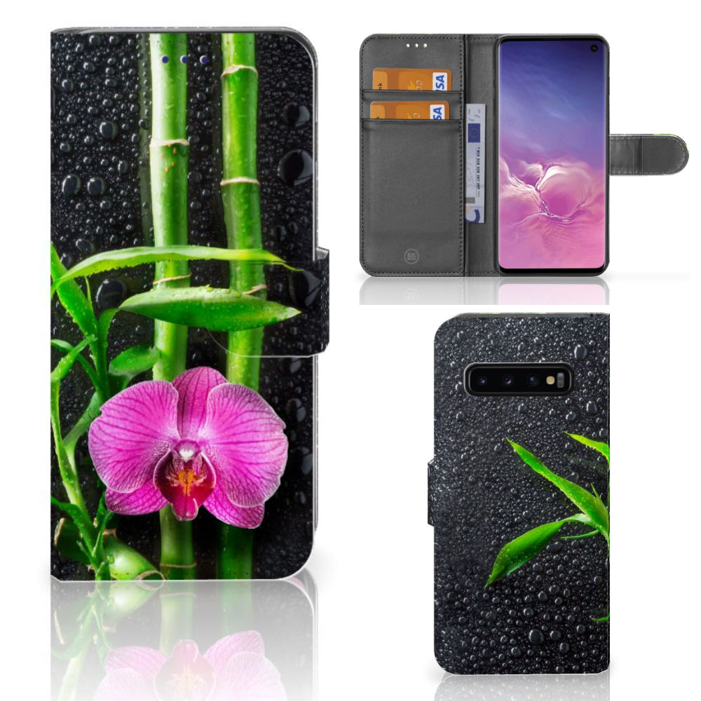 Samsung Galaxy S10 Hoesje Orchidee