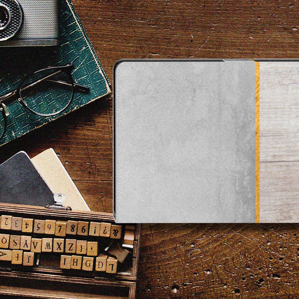 Samsung Galaxy Tab A8 2021/2022 Tablet Book Cover Wood Concrete
