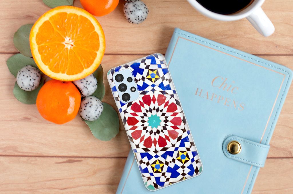 Samsung Galaxy A13 4G TPU Siliconen Hoesje Mozaïek B2C Telecom