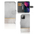 Apple iPhone 13 Book Style Case Wood Concrete met betonlook en ruimte voor pasjes.
