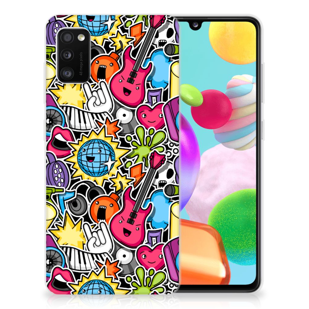 Samsung Galaxy A41 Silicone Back Cover Punk Rock B2C Telecom