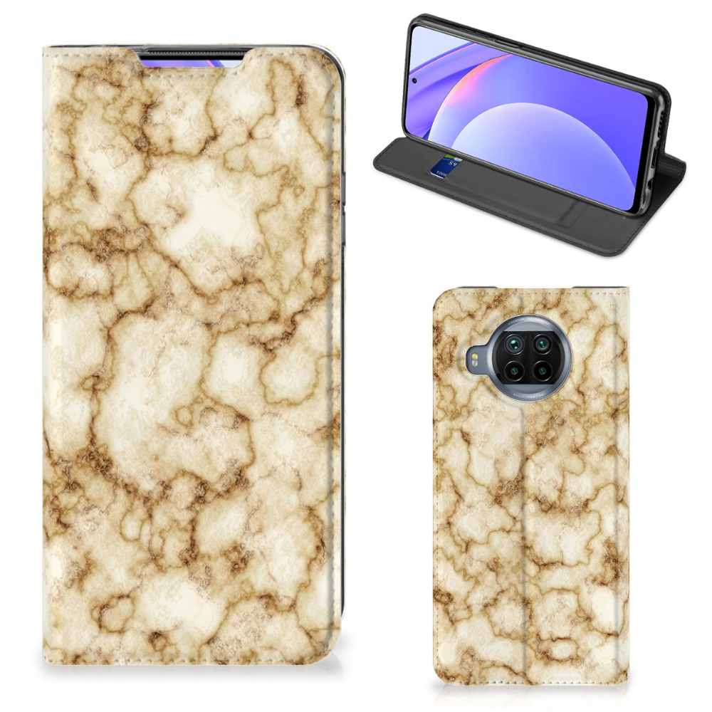 Xiaomi Mi 10T Lite Standcase Marmer Goud - B2C Telecom