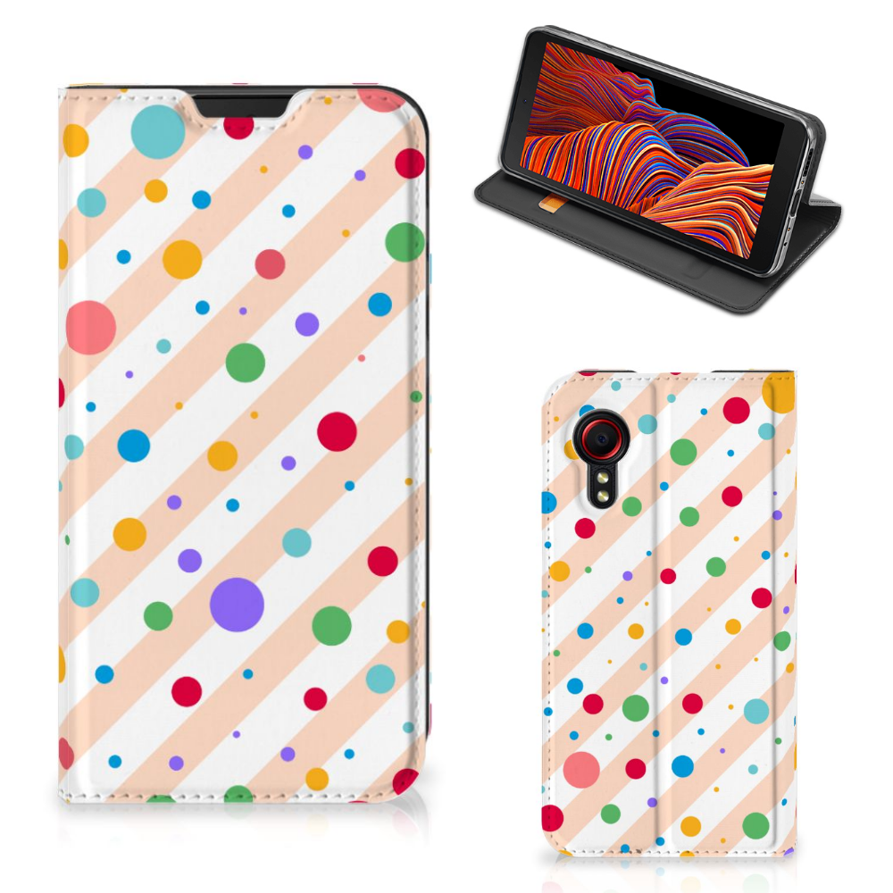Samsung Galaxy Xcover 5 Hoesje met Magneet Dots - B2C Telecom