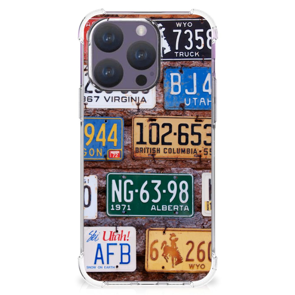 iPhone 15 Pro Anti-shock Hoesje met foto Kentekenplaten B2C Telecom