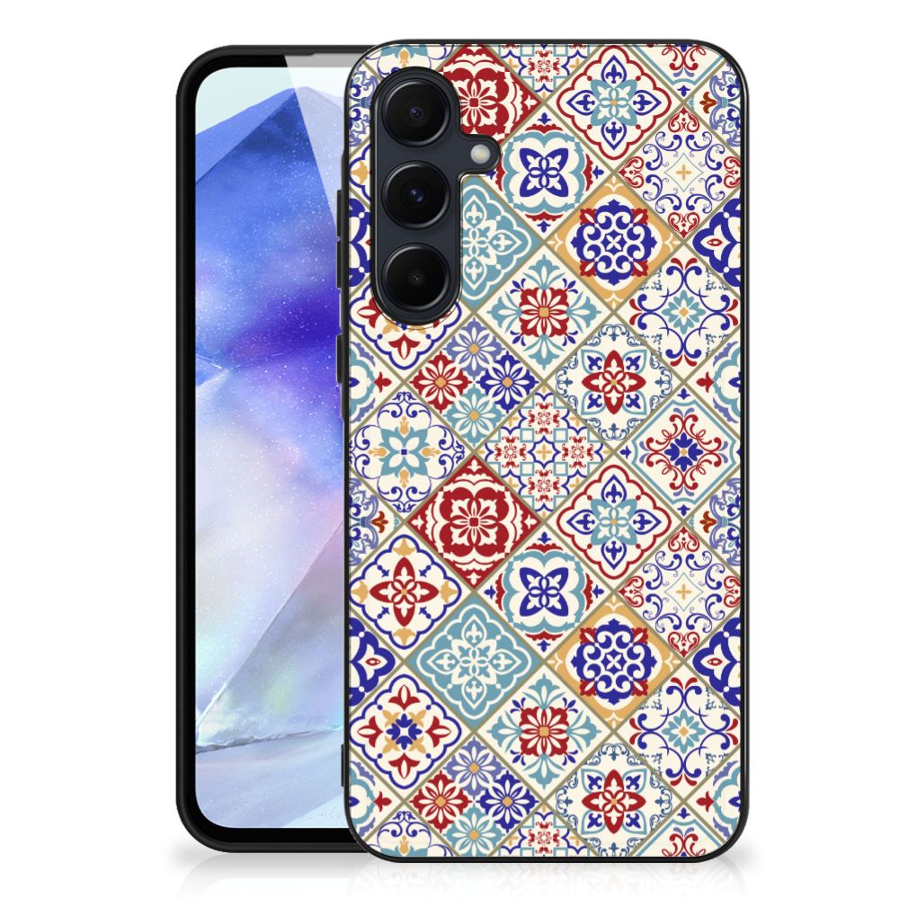 Samsung Galaxy A55 Marmeren Print Telefoonhoesje Tiles Color