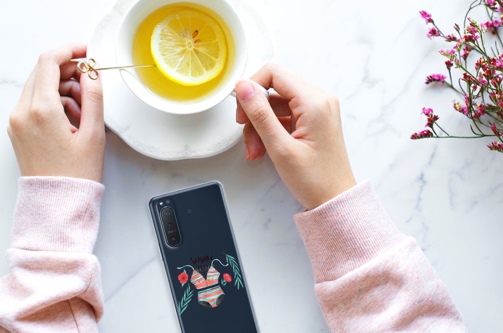 Sony Xperia 5II Telefoonhoesje met Naam Boho Summer B2C Telecom
