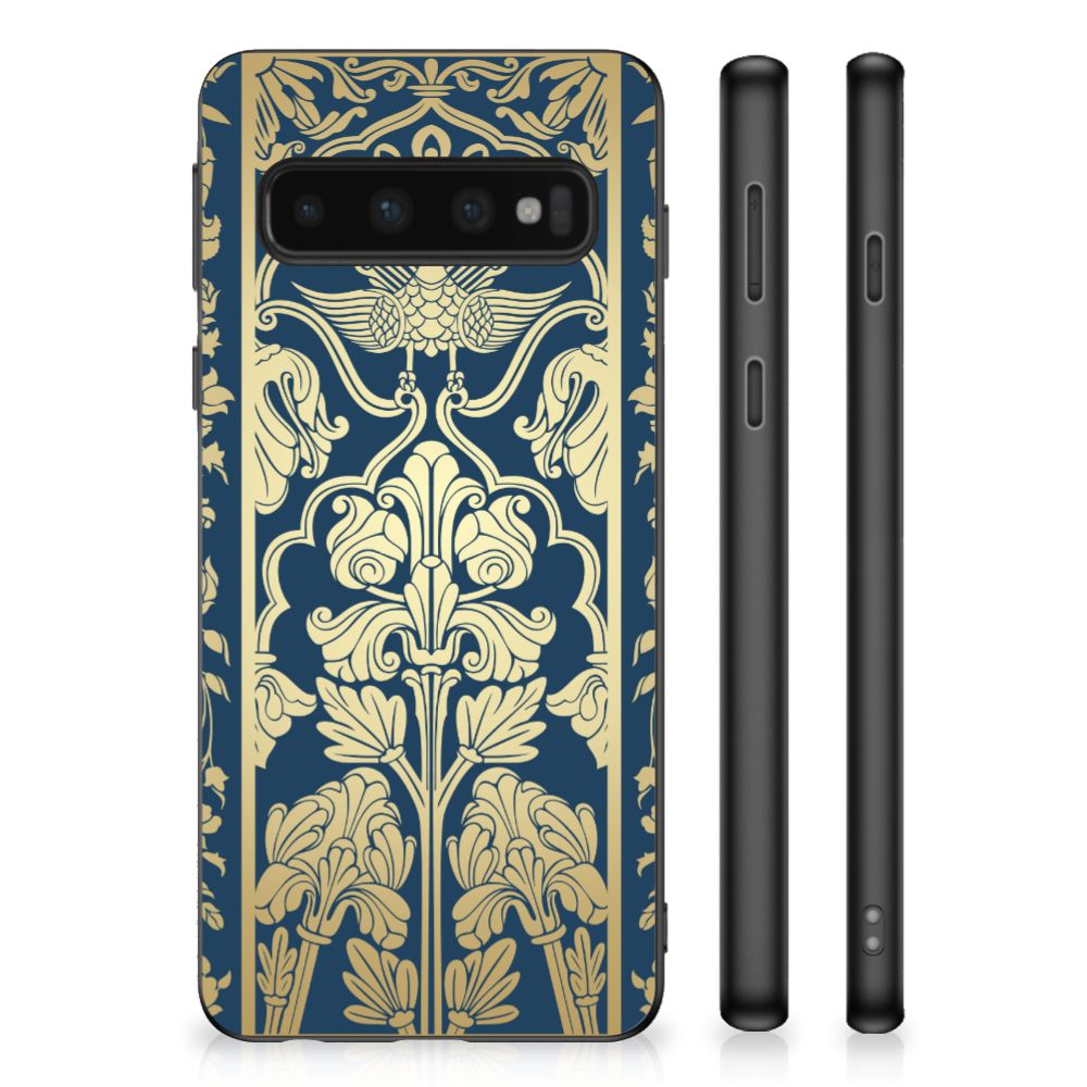 Samsung Galaxy S10 Skin Case Beige Flowers