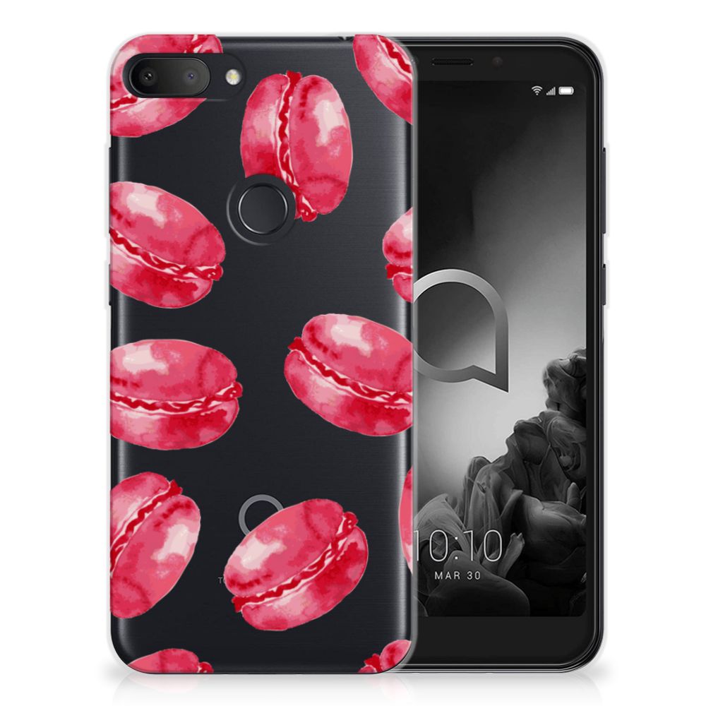Alcatel 1S (2019) Siliconen Case Pink Macarons