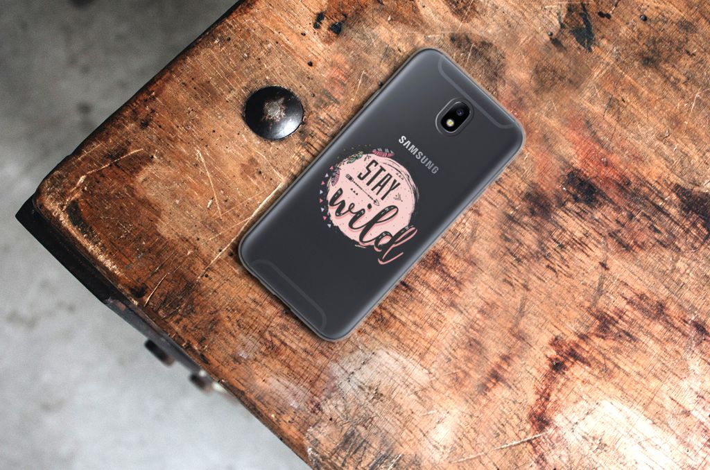 Samsung Galaxy J7 2017 | J7 Pro Telefoonhoesje met Naam Boho Stay Wild