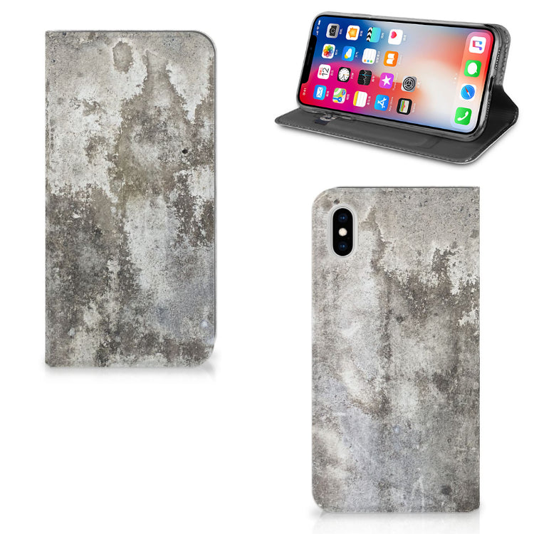 Apple iPhone Xs Max Standcase Beton Print
