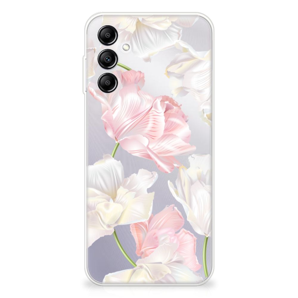 Samsung Galaxy A14 5G TPU Case Lovely Flowers design featuring pink and white flowers.