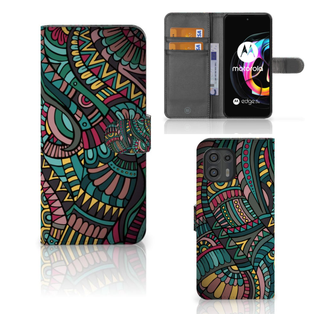 Motorola Edge 20 Lite Telefoon Hoesje Aztec
