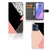 Motorola Edge 40 Book Case Zwart Roze Vormen