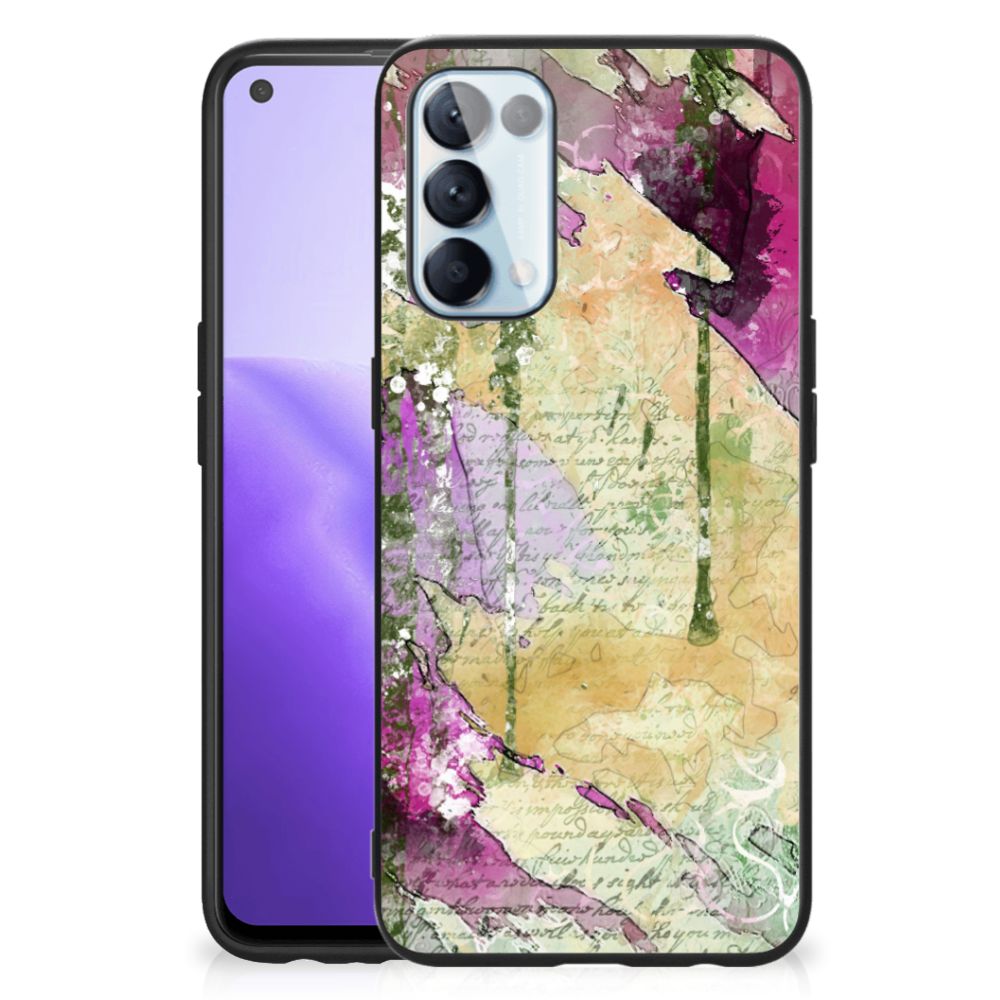 Kleurrijke Telefoonhoesje OPPO Reno5 5G | Find X3 Lite Letter Painting