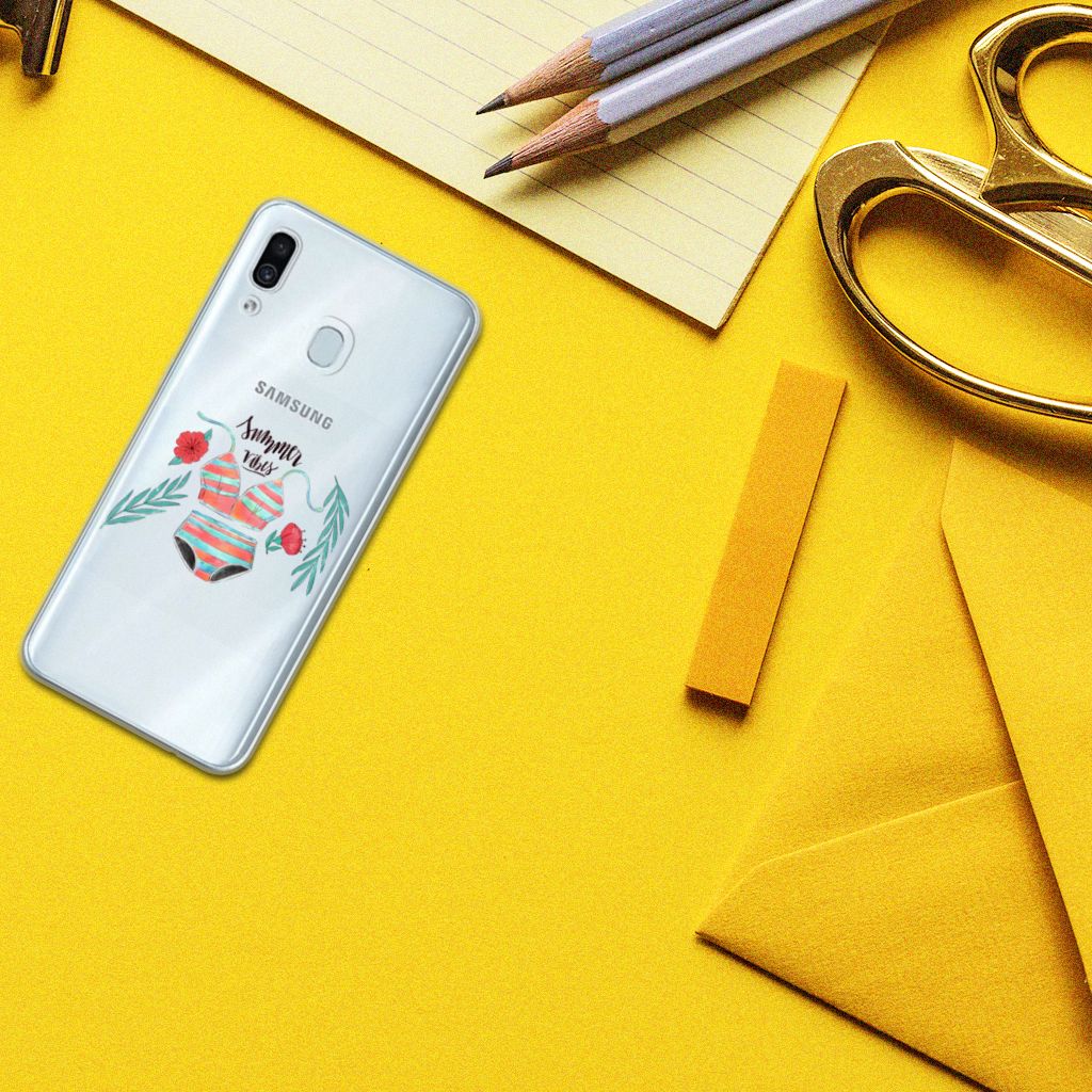 Samsung Galaxy A30 Telefoonhoesje met Naam Boho Summer
