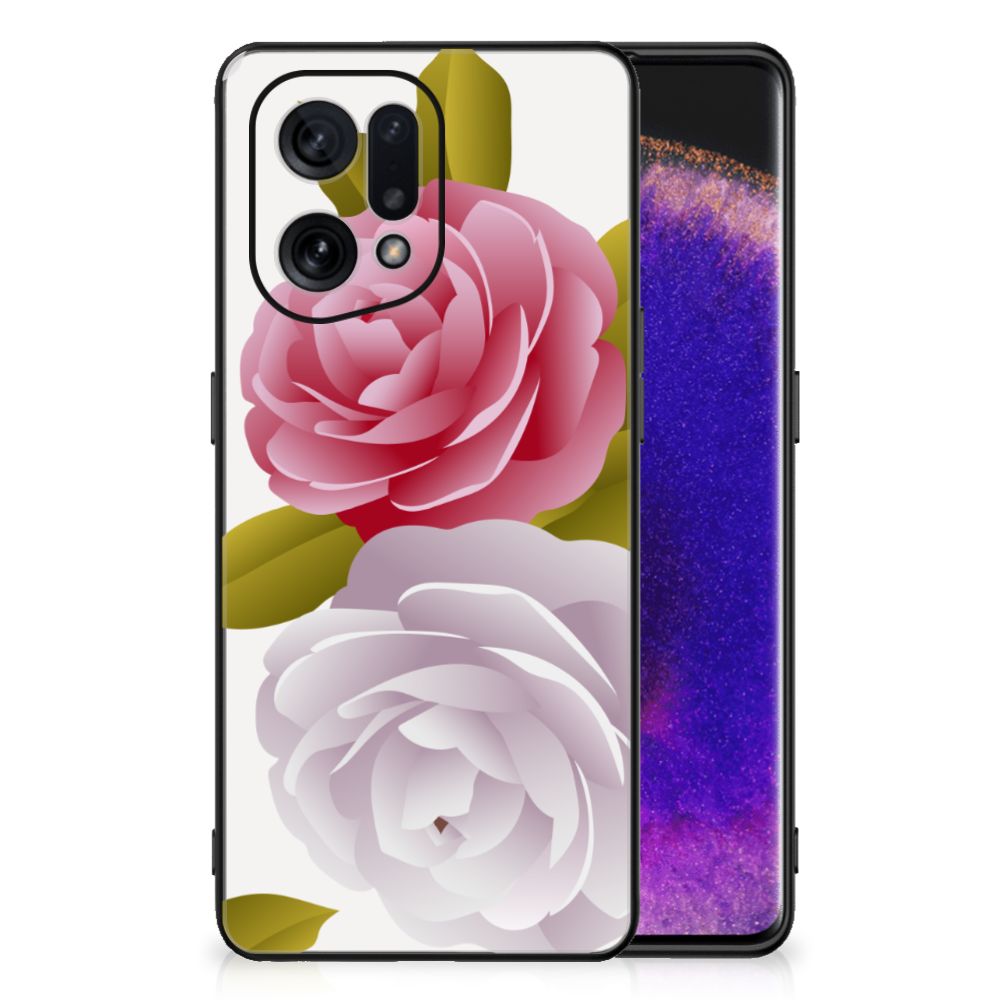 OPPO Find X5 Bloemen Hoesje Roses