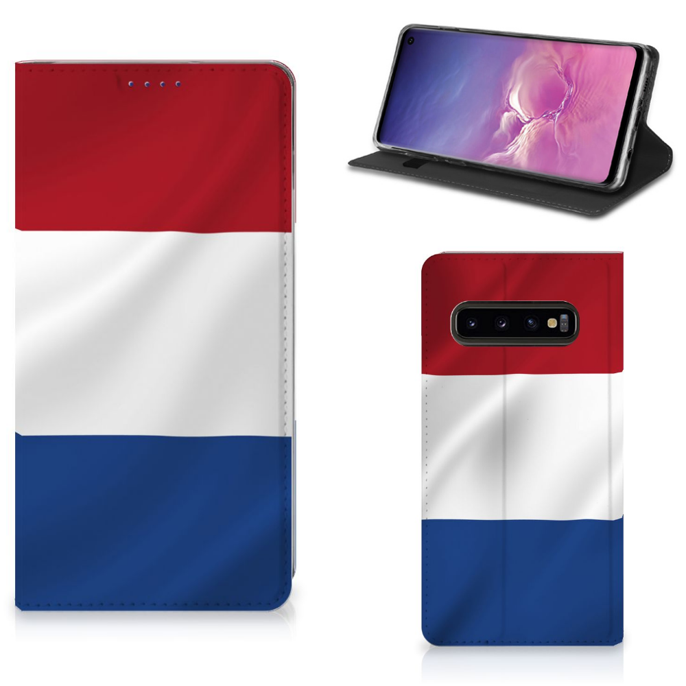 Samsung Galaxy S10 Standcase Nederlandse Vlag - B2C Telecom